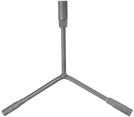 QUARKZMAN Llave de Vaso en Forma de Y de 3 Vías 8mm 10mm 12mm Llave Hexagonal de Brazo Largo Tipo Y de 6 Puntas, Llave Dinamométrica, Vaso para Reparación de Automóviles y Motocicletas, Gris