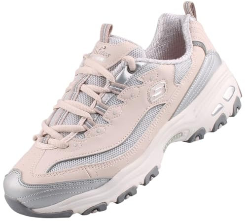 Skechers dam 150246-gylm fritidssko, Naturligt silver, 39 EU