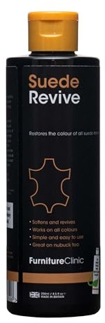 Rénovateur Daim Furniture Clinic – 250 ml - Raviveur de Couleur - Restaure les Huiles Naturelles & Assouplit - Pour Tous les Articles en Daim et Nubuck