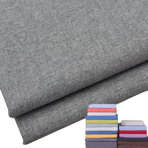 Generisch Sitzkissen Bank Outdoor Bezug, Waschbar Leinen Sitzkissen Stuhl Bankauflage Bezug Mit Reißverschluss, Ersatzbezug für Sitzauflage, Bankkissen Bezug Gartenbank Auflage,Dark Gray,100x55x5cm