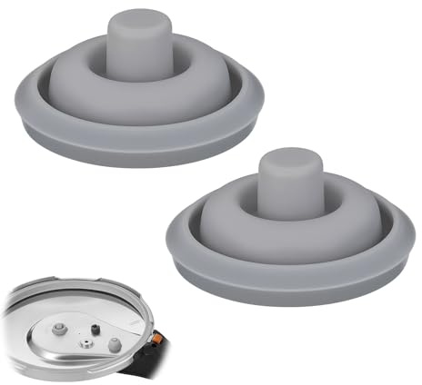 2 Ersatzdichtung für WMF Schnellkochtöpfe, Dichtungsring für das Aufkochsignal, Kompatibel mit Perfect & Perfect Plus, Silikon Dichtung für Modelle 2,5l bis 8,5l, Ø 18 cm und 22 cm, aus Silikon.