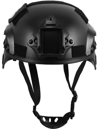 Parliky Casco Táctico Rápido de Plástico Sólido Ajustable para Cosplay y Aventura al Aire Cómodo y Ligero Casco de Escalada para Adultos Accesorio de Disfraz para Eventos Temáticos