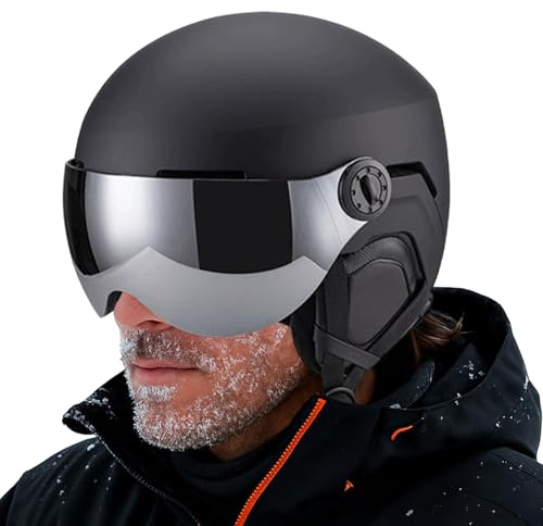 fayarrd Skihelm für Damen | Hut Mit Brille | Wintersport Helm Mit Schaumstoff-Innenschale - Für Männer Frauen Jugend Erwachsene Jugend Skifahrer Snowboarder Abstieg Resort Outdoor