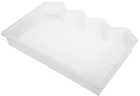 HOUDERCO Stampo Facile da Pulire Superficie Liscia in Plastica Bianca per Mattoni da Giardino per Bordi Piscina per Progetti DIY e Recinzioni Esterne