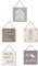 levandeo Set di 5 quadri da parete, 20 x 20 cm, cornice in legno, stile shabby chic, vintage, con scritta