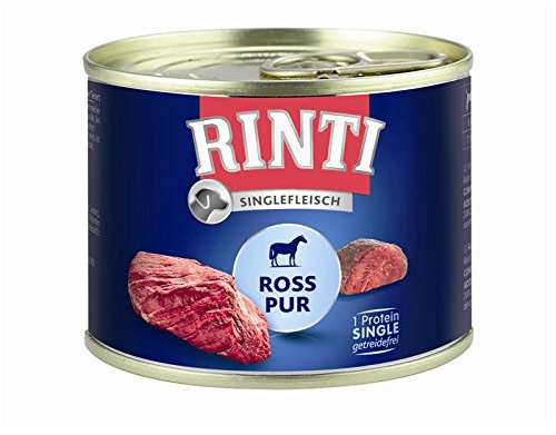 Rinti Dose Singlefleisch Ross Pur 185g (Menge: 12 je Bestelleinheit)