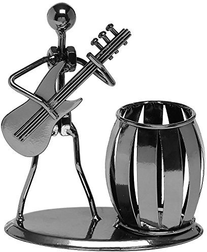 DIVISTAR Stiftehalter für Gitarre, kreativer Schreibtisch-Organizer, Mehrzweck-Metall-Bleistifthalter für Geschenke, Kinder, Studenten und Büromaterial