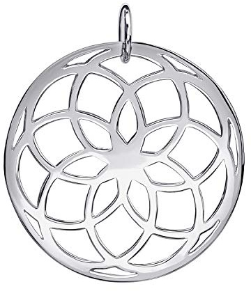Lebensblume Anhänger Silber 925 rund Ø32mm für Damen in 3 Farben KA-278 | Mandala Kettenanhänger aus Sterlingsilber für Ketten bis 3mm von MATERIA by Matthias Wagner