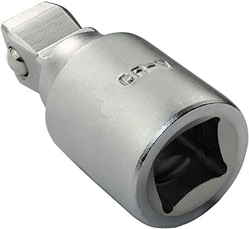 Aerzetix - C45213 - Rallonge/Prolongateur/Embout - 1/2x50mm - pour Clé à Cliquet Manuelle/Pneumatique - Forme Sphérique de Côté Mâle - Adaptateur de Douille de Vissage à 4 Pans - en Acier CR-V