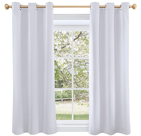 Sun Zero Riley Kids Bedroom Blackout Grommet Curtain Panel, 40 x 63, White