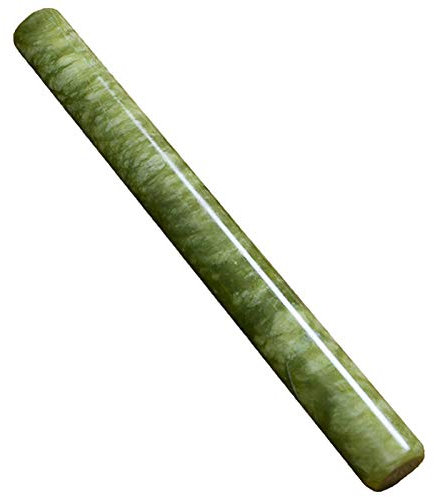JLCP 40 Cm Antiaderente Mattarello di Pasta Professionale Rolling Pin di Giada per Panettiere Pasticceria Biscotti Pizza,3,5 Cm di Diametro, Risparmia Impegno,Lavabile in Lavastoviglie