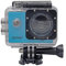 Denver ACT-320BLUE Action Cam mit wiederaufladbarem Akku und 2 TFT Display auf der Rückseite, wasserdicht