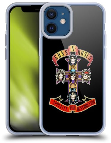 Head Case Designs Licenza Ufficiale Guns N' Roses Appetite for Destruction Arte Chiave Custodia in Gel [Protezione di Grado Militare] Compatibile con Apple iPhone 12 Mini E Compatibile con MagSafe