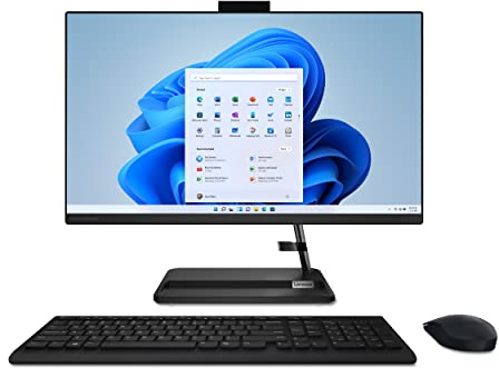 Lenovo IdeaCentre AIO 3 AMD All-in-One Computer, 24 FHD Display, Ryzen 5 5500U, 16GB RAM, 512GB SSD, DVD RW Drive, Windows 11