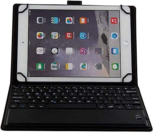 theoutlettablet® Funda con Teclado Bluetooth y touchpad Compatible con Tablet HiGrace 10 Color Negro (Incluye la ñ)
