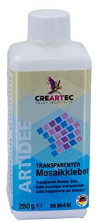 Artidee Colla per mosaico trasparente – Colla per pietre non assorbenti – pasta da 250 g – Made in Germany