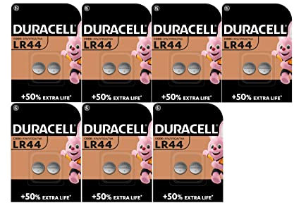 14X Duracell LR44 A76 V13GA 76A (7 Blisters De 2 Piles) 14 Cellules