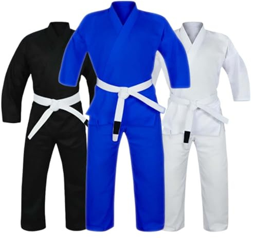 Rewon Gear Basic1.5 Jiu Jitsu Gi, professionell konkurrens, högkvalitativt tyg, blå, A3