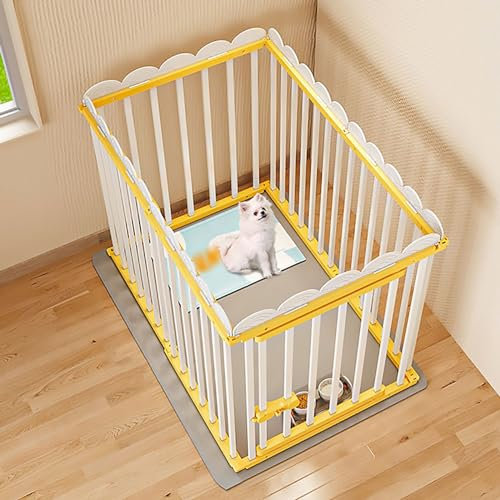 LXMBHAM Vollquadratische Hundebox, Hundezaun, kleine und mittlere Hundelaufställe, Indoor-Hundezwinger, unabhängiger großer Raum (Größe: 47 x 92 x 70 cm) Warm as Ever
