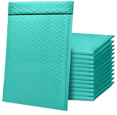 LuftpolsterumschläGe 50 Stück schwarze Luftpolstertaschen, gepolsterte Poly-Umschläge, Verpackung for geschäftliche Luftpolstertaschen, Versand, Druckverschlussbeutel, rosa und weiß Versandtaschen Luf