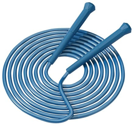 VIDSTW Springseil Erwachsene 3 Meter Lang, Fachmann Jump Rope Einstellbar, Seilspringen mit Rutschfestem Griff, Rope Skipping Seil, für Kinder, Erwachsene, Männer, Frauen (Blau)