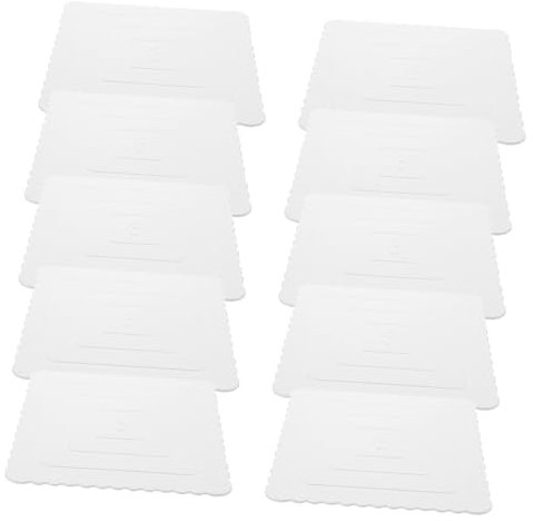 SECFOU 10 Stück Quadratische Tortenplatten Aus Papier Dickte Mousse-tortenplatten Für Party Lebensmittelqualität Einweg-tortenplatten
