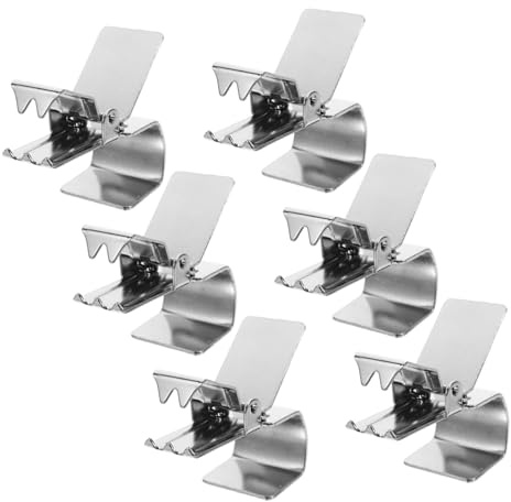ADOCARN Clip per Tappeti e Tende in Acciaio Inossidabile, Set 6 Pezzi, Fermagli Resistenti per Appendere Arazzi e Coperte, Supporti Multifunzione per Uso Domestico e Decorazione