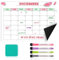 Planificador Mensual Magnético Nevera | Calendario Familiar A4 | Pizarra Magnética Incluye 4 Rotuladores De Colores Y Borrador | Ideal Para Organizar Rutinas | Horario Vuelta al Cole De Los Niños