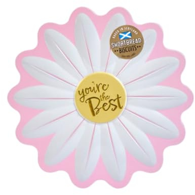 Daisy Flower Design Scottish Shortbread Biscuit Tin, You're the Best