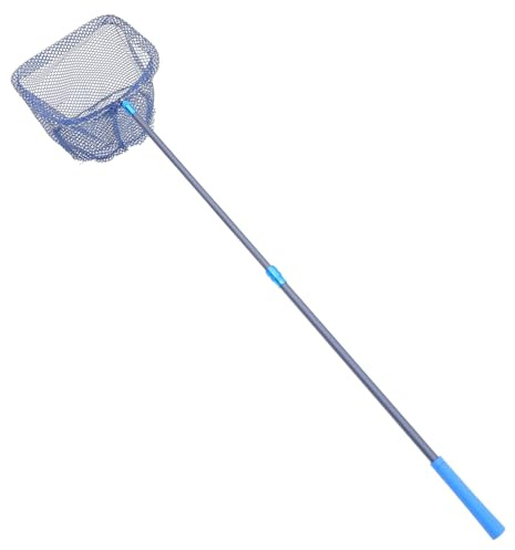 iplusmile Tischtennisballaufheber Tragbar mit Teleskopstange, Blau | Tischtennis Ballsammler, Polyester Aluminiumlegierung Pp, Leicht und Einfach zu Transportieren für Sammeln