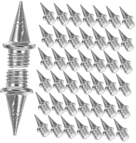 Clavos Metálicos para Pista 110 Piezas Acero Duro Plata