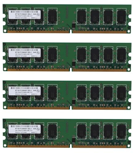 Mocturnity 4 x 2 GB de memoria RAM DDR2 de escritorio 800 MHz 2RX8 DIMM PC2-6400U de alto rendimiento para placa base