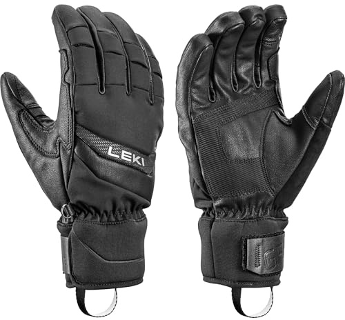 LEKI Skihandschuhe Griffin Base Zero/Ziegenleder & Softshell