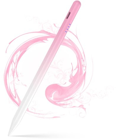 CMARS Tablet Stift, Stift für Tablet/Samsung/iPhone/Lenovo/Huawei/Switch | Kompatibel mit Android Smartphone und Tablets, Magnetischer Stift Wiederaufladbarer Tablet Schreibstift-Farbverlauf Rosa
