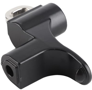 KIMISS Antivol de Casque – Sécurité Antivol pour Motos, Scooters, Installation avec 2 Clés, Alliage d'aluminium Robuste