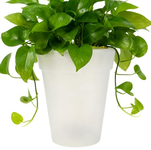 LED Planter Pots Outdoor, Waterproof Landscape Lighting Vase, Solar Power LED Flower Pot, Decorative Illuminated Garden Planter, for Patio Yard Pathway Lawn Home Outside Birthday Housewarming Party