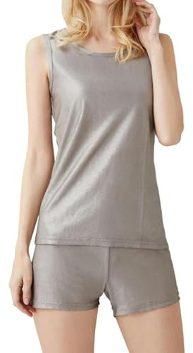 BDXZJ Ensemble De sous-Vêtements Anti-Radiations EMF, Vêtements De Protection 5G, Gilet+Courts, Protection RF, Vêtements De Protection Contre Les Ondes Électromagnétiques L
