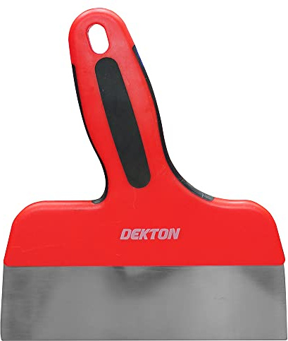 Dekton 200mm SoftGrip Taping Knife | 8 Stainless Steel Blade for Smooth Finishing | Ergonomic Design for Comfort and Control | Ideal for Quick and Efficient Surface Preparation