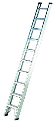 Svelt Scala Alluminio D'Appoggio 10 gradini Ideale per Raccolta di Frutta e Potatura, Portata 150kg