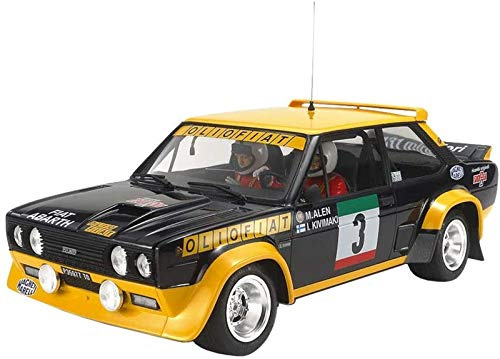TAMIYA 1:20 FIAT 131 Abarth Rally Olio, originalgetreue Nachbildung, Modellbau, Plastik Bausatz, Basteln, Hobby, Kleben, Modellbausatz, Zusammenbauen, unlackiert