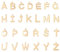 UNICRAFTALE Über 52 Stück Golden Letter AZ Charms Edelstahl Alphabet Charms Hypoallergene Anhänger 1.5mm Kleine Loch Charms Für DIY Schmuckherstellung,Über 10-12 mm