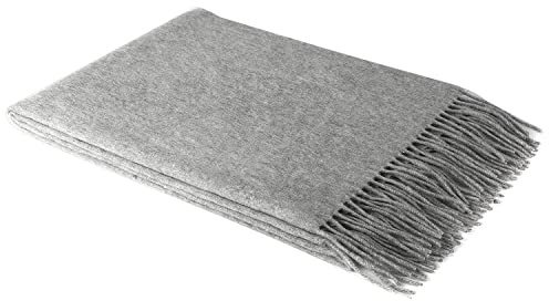 100% pure Cashmere Scarf with Fringed Edges, Super large size for Men and Women,Warm & Soft,Colors Available in Solid/Plaid