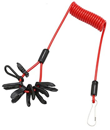 Bessy shop Außenborder Lanyard Universal Außenborder Schalter Schlüssel Außenbordmotor Kill Switch Motor Stop Switch Key Lanyard Kill Switch Safety Lanyard für Motorboot und Außenbordmotoren