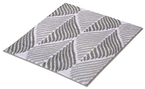 Kleine Wolke Badteppich Leaf, Farbe: Anthrazit, Material: 100 % Polyester, Größe: 50x 60 cm