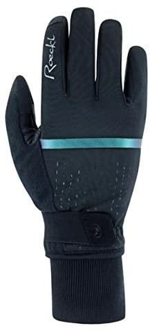 Roeckl Watou Damen Winter Fahrrad Handschuhe lang schwarz/grün 2023: Größe: 6