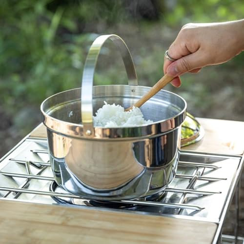 Outdoor Camping Geschirr 3L Kochen Suppe Topf 3-4 Personen Picknick Geschmorten Reis