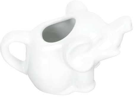 DEARMAMY 2St Kleines Milchkännchen aus Keramik Espressoglas Keramikkrug Soßenausgießer Tier Kaffeetasse Milchkessel aus Keramik Milchglas altmodisch Spender Salatsoße Milchkanne Butter Weiß
