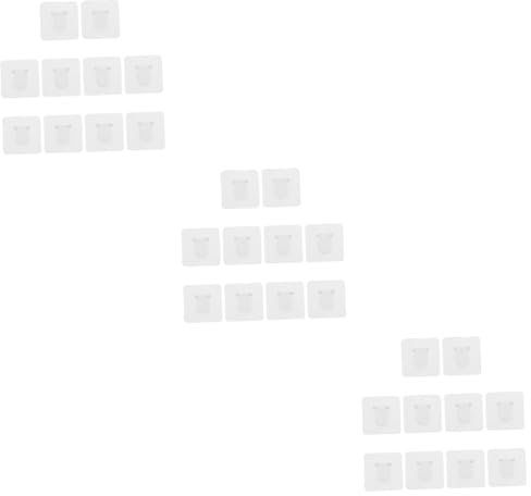 UKCOCO 30stücke Selbstklebende Regalträger Für Möbel Transparente Robuste Halterungen Ohne Bohren Für Schrank Und Bücherregale Installieren Und Stark Haftend