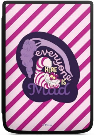 Coque pour liseuse Compatible avec Vivlio Touch HD Plus Etui pour liseuse Protection pour liseuse Disney Alice au Pays des Merveilles Chat du Cheshire