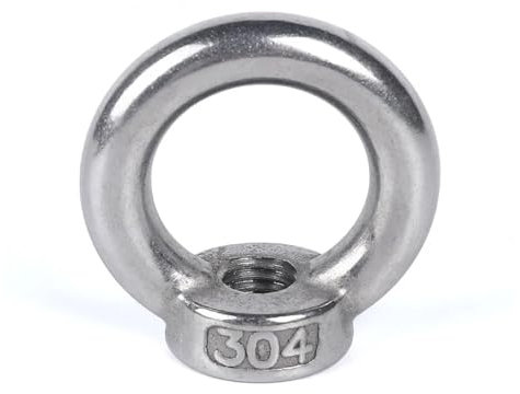 FANNIXI Triangle Ring nut M3 M4 M5 M6 M8 M10 304 Edelstahl Ringmutter Schraube Ringschraube Ringschraube Marine Ringschraube Dreieckring Ringschraube (Color : Round, Size : M14)